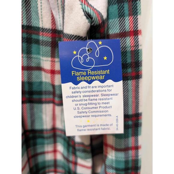 PJ'S & Presents Plaid Christmas Holiday Pajamas Dress Gown Girls Size 6 New! - Picture 6 of 9